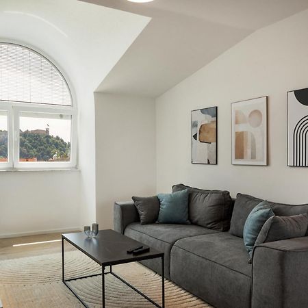 Luxe Penthouse With A Castle View Lubiana Esterno foto