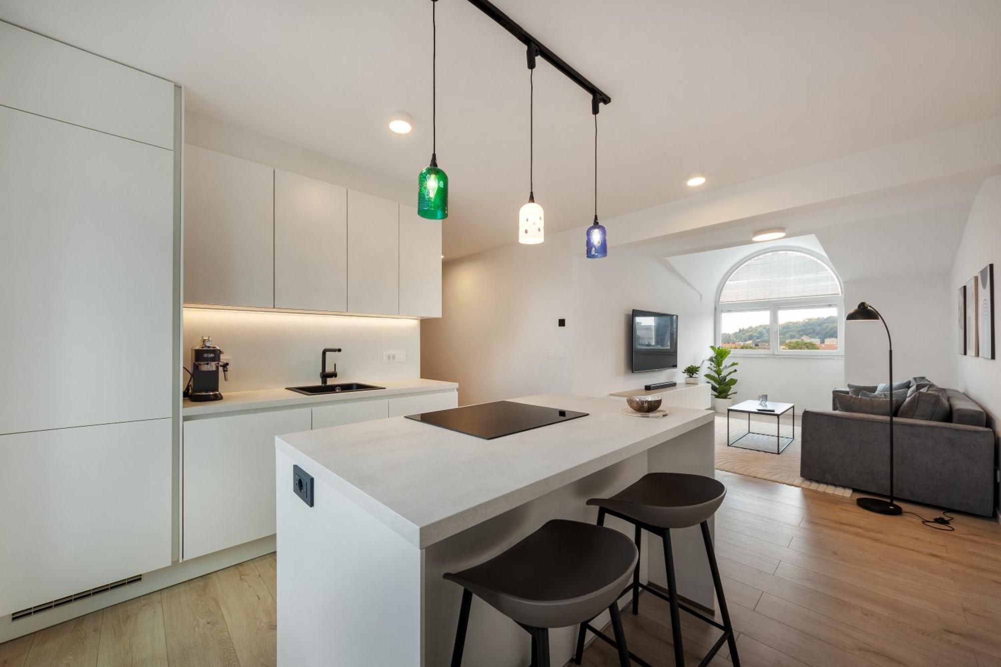 Luxe Penthouse With A Castle View Lubiana Esterno foto